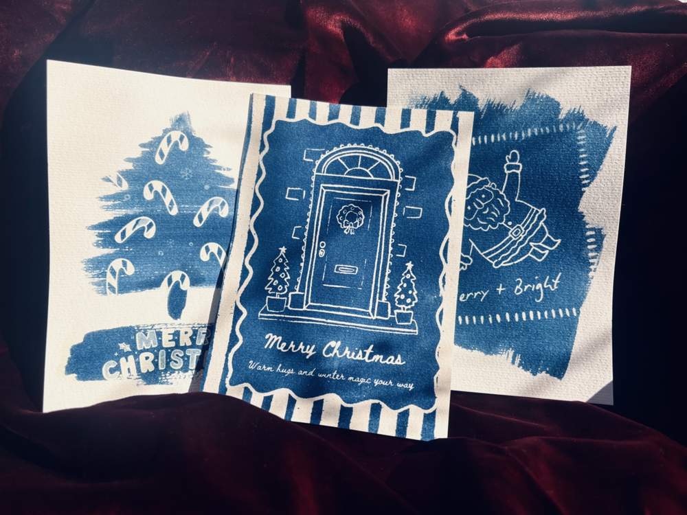 Blue Christmas: Cyanotype Christmas Cards — 1