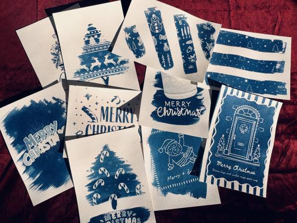 Blue Christmas: Cyanotype Christmas Cards — 5